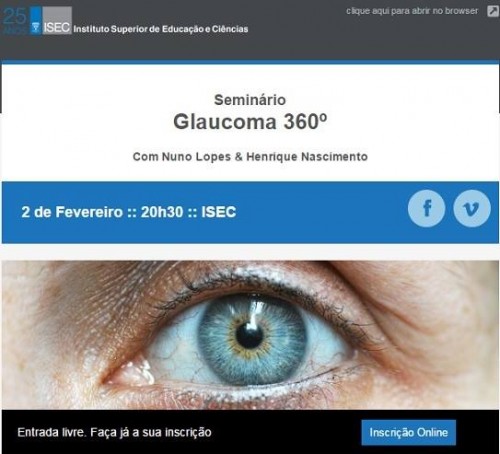 Imagem da notícia: Glaucoma 360º é já amanhã 