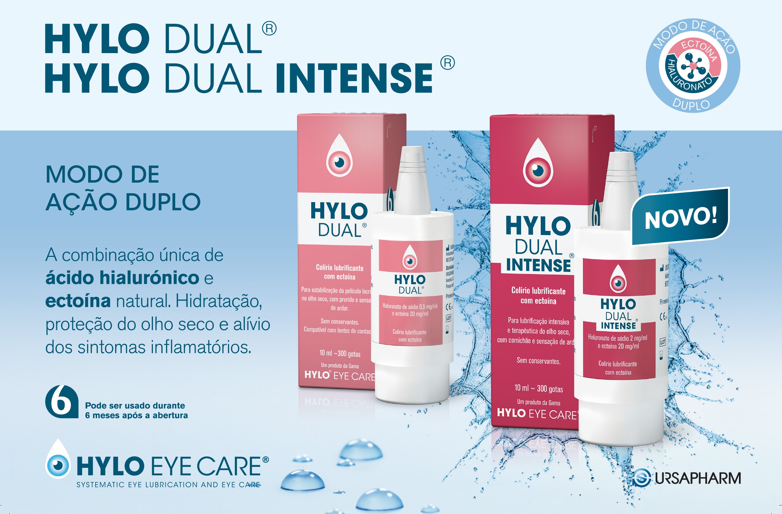 Imagem da notícia: Ursapharm renova cuidados com Hylo Dual Intense® para olho seco