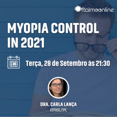 Imagem da notícia: “Myopia control in 2021” é o tema do webinar com Carla Lança