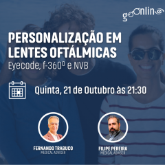 Imagem da notícia: Webinar “Personalização em Lentes Oftálmicas” acontece a 21 de outubro