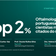 Imagem da notícia: Oftalmologia portuguesa no Top 2% mundial de cientistas mais citados